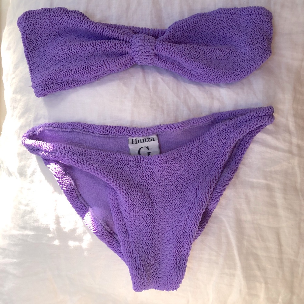 NWOT (tag came off) Hunza G lilac Jean bikini